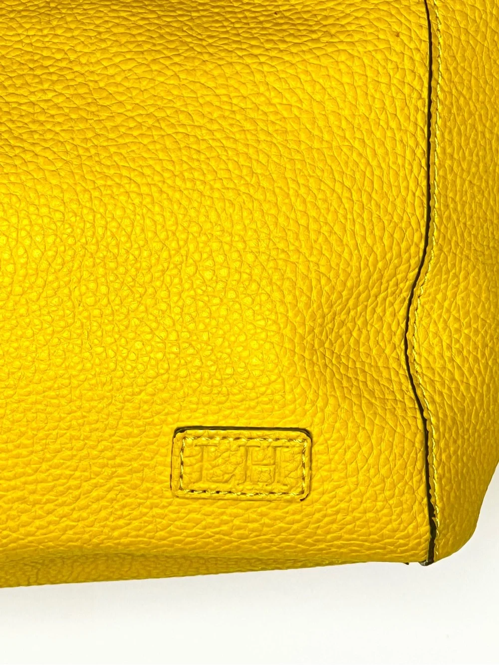 LOUENHIDE YELLOW VEGAN LEATHER TOTE/SHOULDER BAG